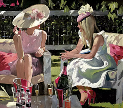Ascot Elegance by Sherree Valentine Daines - Limited Edition Canvas on Board sized 20x17 inches. Available from Whitewall Galleries